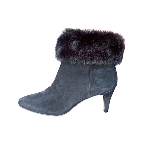 Alfani Shoes - NWOT Alfani Hanson Leather Faux Fur Trim Women's Booties Size 7